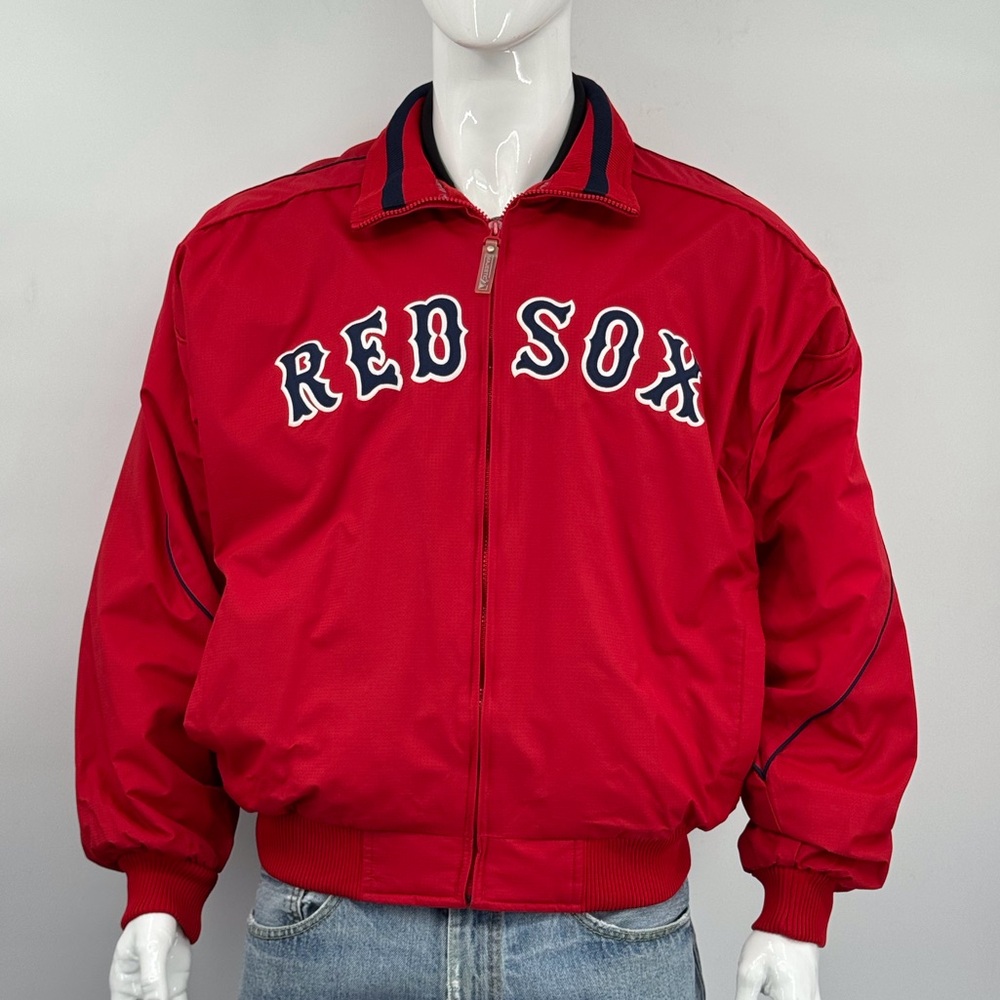 RED SOX MAJESTIC PUFFER VARSITY JACKET